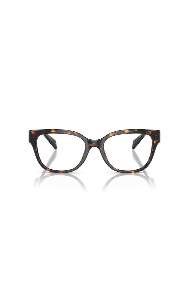 Versace 52mm Rectangle optical glasses, Alternate, color, Tortoise
