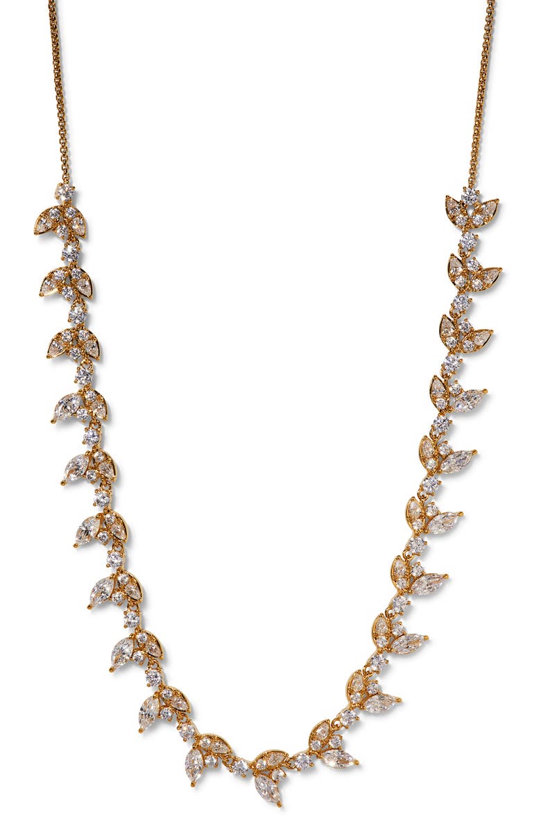 Nadri Ravish Half Vine Necklace, Main, color, Gold
