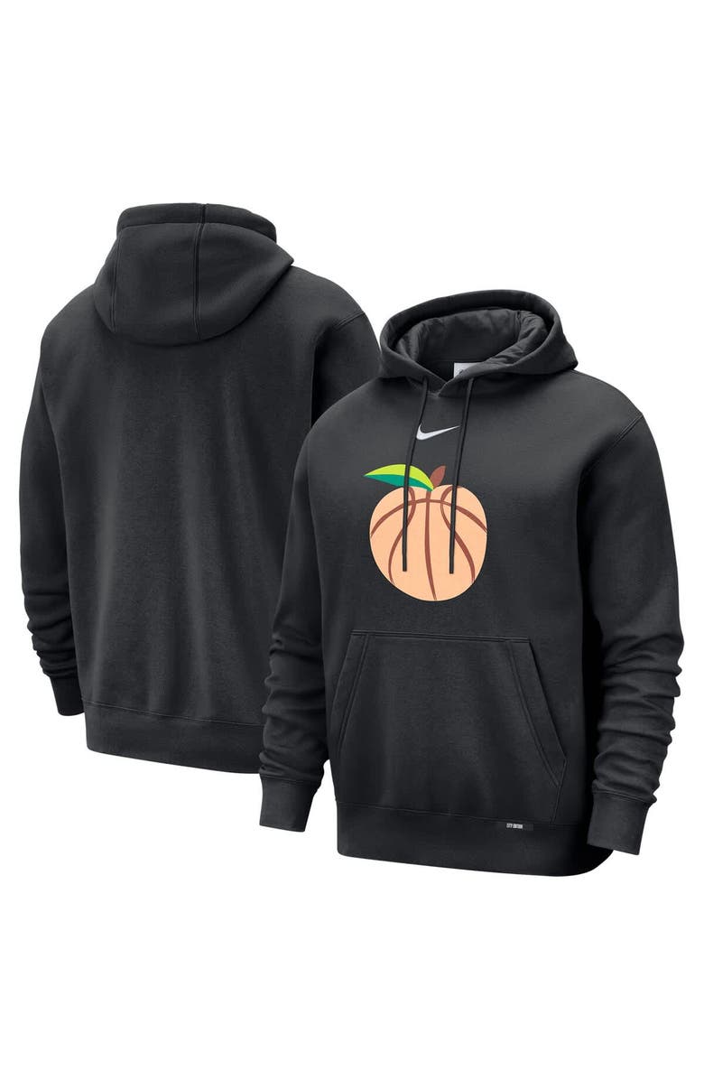 Nike Men's Nike  Black Atlanta Hawks 2025/26 City Edition Essential Logo Remix Hoodie, Main, color, Black