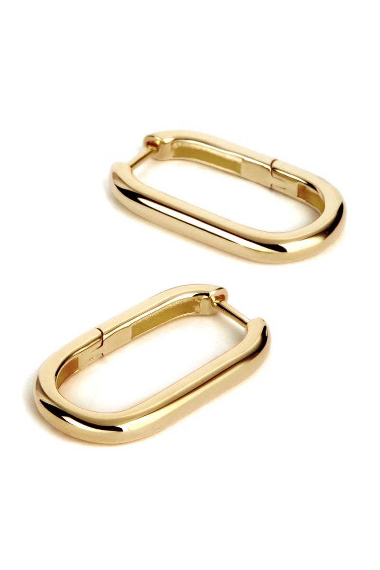 Gold Hoop Earrings - Rox Medium, Alternate, color, Gold