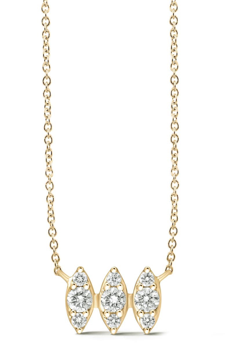 Dana Rebecca Designs Sophia Ryan Diamond Marquise Pendant Necklace, Main, color, Yellow Gold/ Diamond