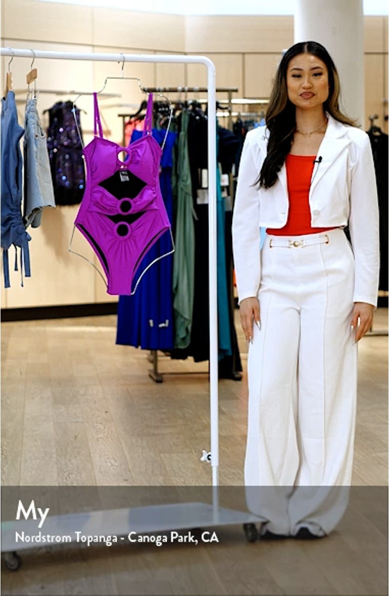 Bliss Ring Cutout One-Piece Swimsuit, sales video thumbnail