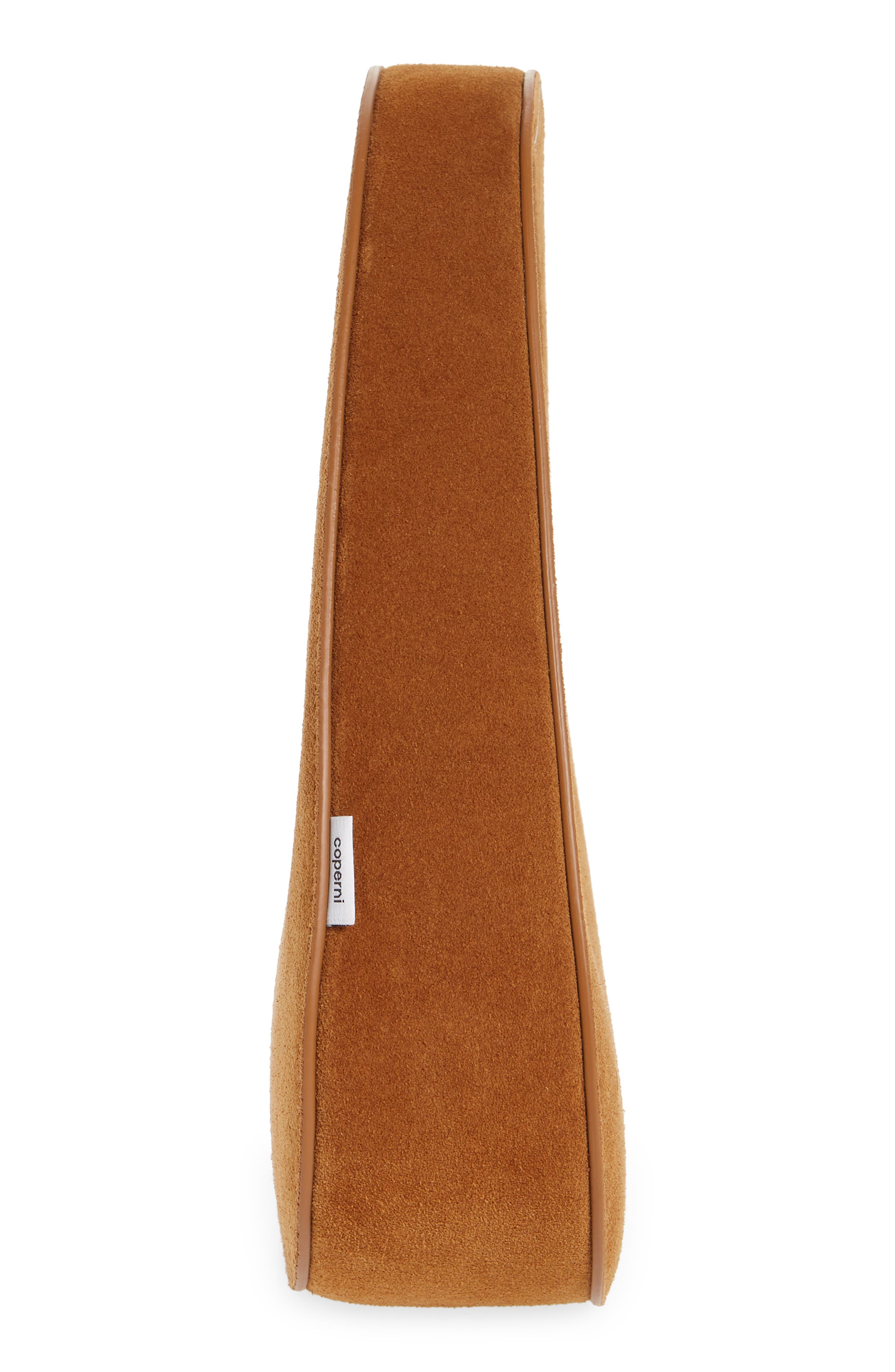 Coperni Swipe Baguette Suede Top Handle Bag, Alternate, color, 