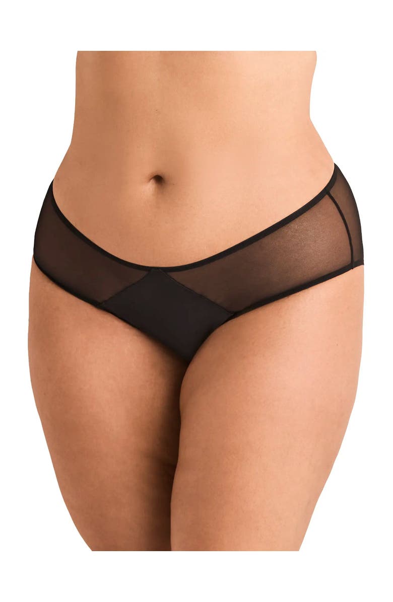 Adore Me Brittani Hipster Panties, Main, color, Black