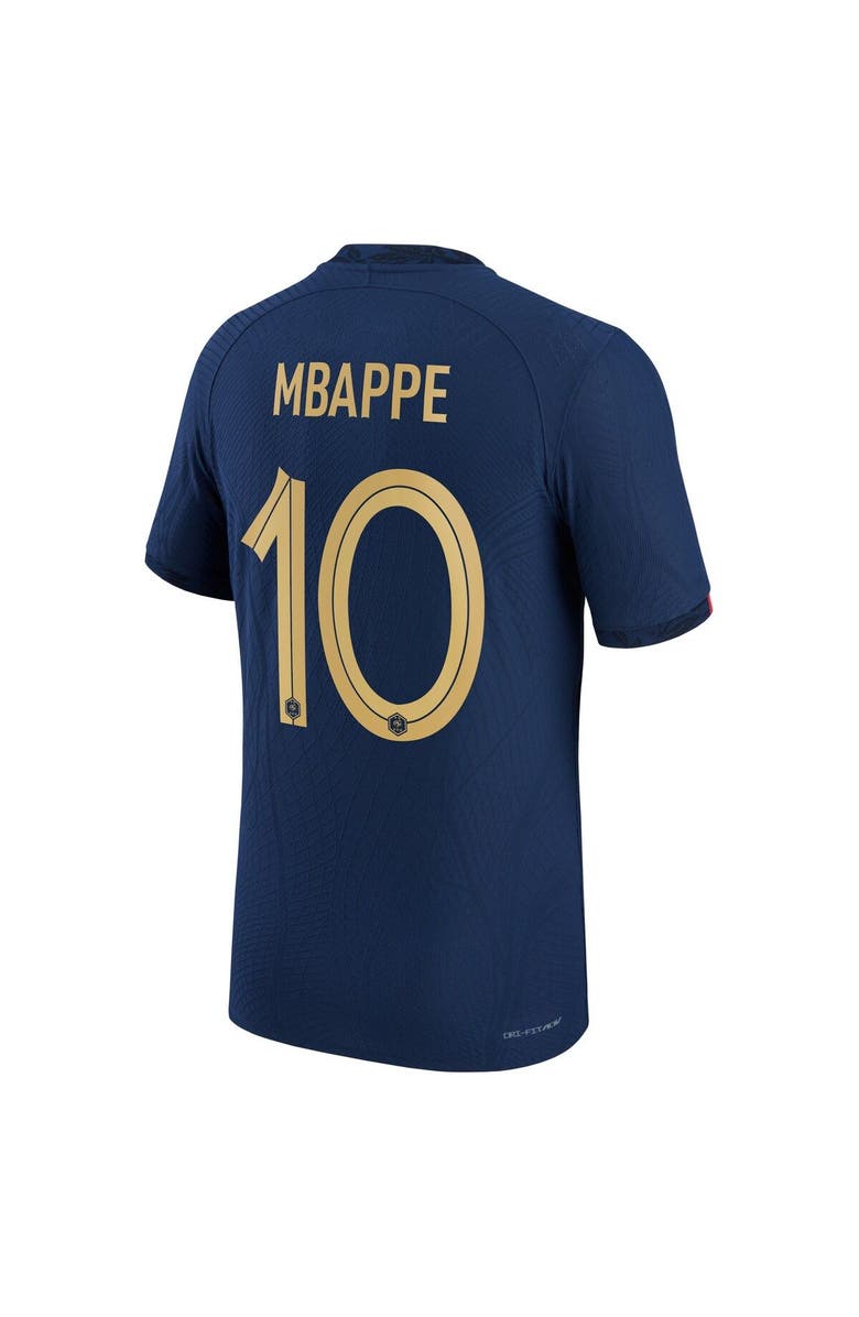 Nike Men's Nike Kylian Mbappe Navy France National Team 2022/23 Home Vapor Match Authentic Player Jersey, Alternate, color,