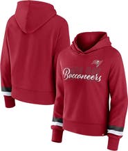 FANATICS Women's Fanatics Branded  Red Tampa Bay Buccaneers Over Under Pullover Hoodie