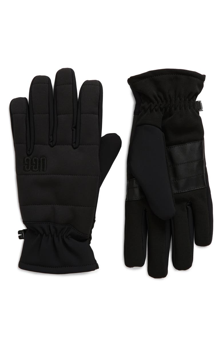 UGG<sup>®</sup> All Weather Tech Faux Fur Lined Gloves, Main, color, 