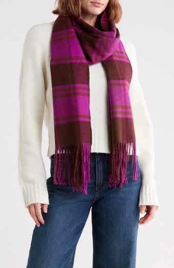 Plaid Knit Scarf