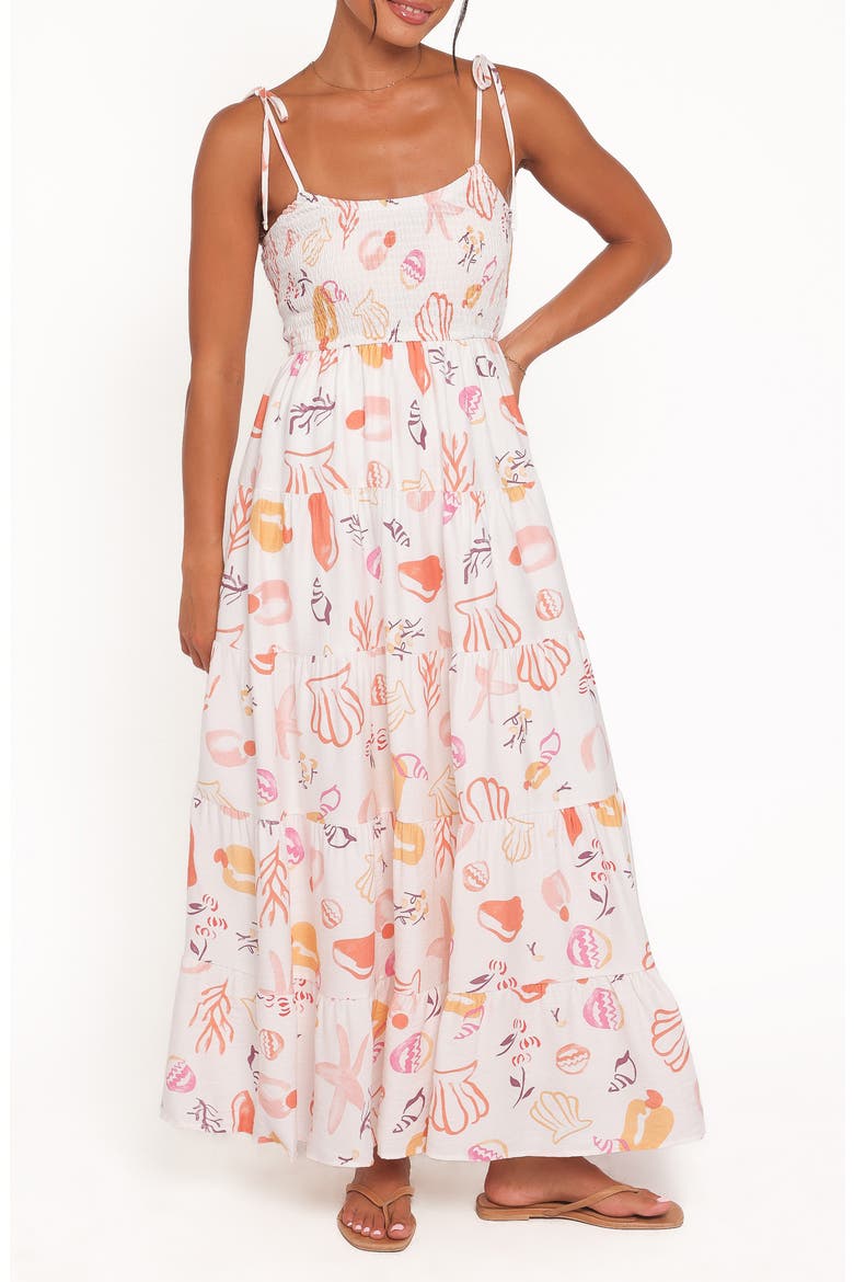 Bairbre Maxi Dress, Main, color, PINK BEACH PRINT