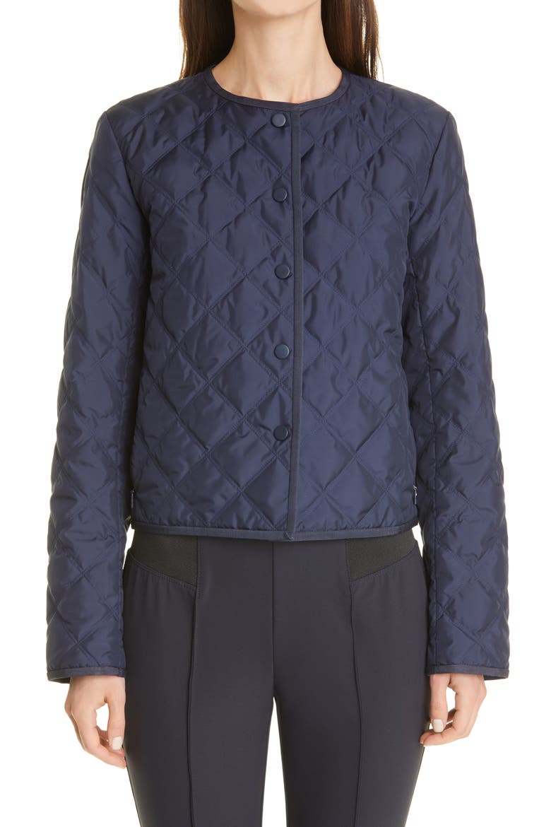 Kade Alpine Quilted Down Jacket, Main, color, MARINE BLUE
