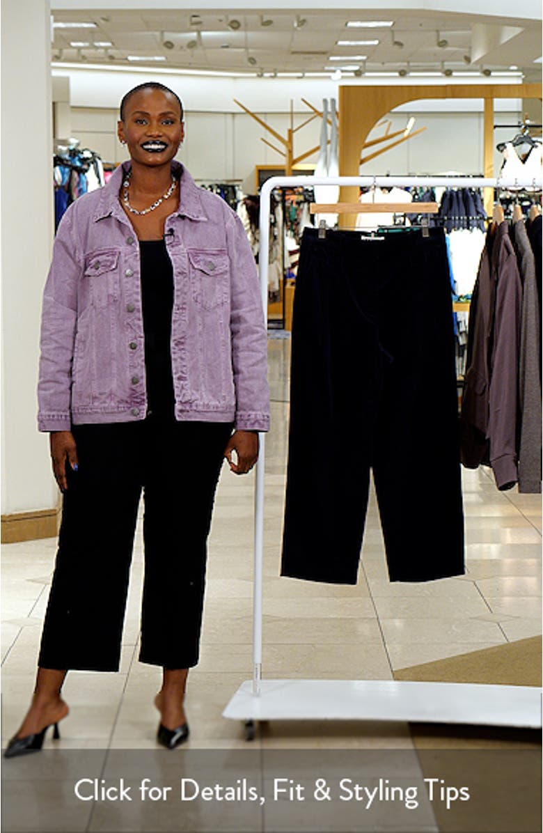 Bloomsbury Corduroy Ankle Straight Leg Pants, sales video thumbnail