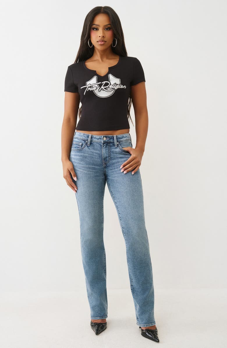 True Religion Billie Straight Leg Jeans, Alternate, color, Light Peppermint Wash