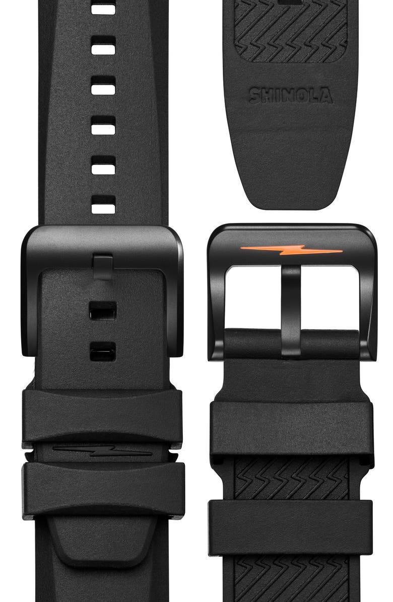 Shinola Monster Forged Carbon Automatic Dive Watch Gift Set, 45mm, Alternate, color, Black