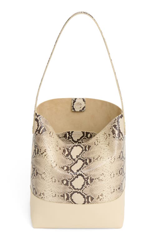 Mansur Gavriel Everyday Cabas Snakeskin Embossed Leather Tote In Multi