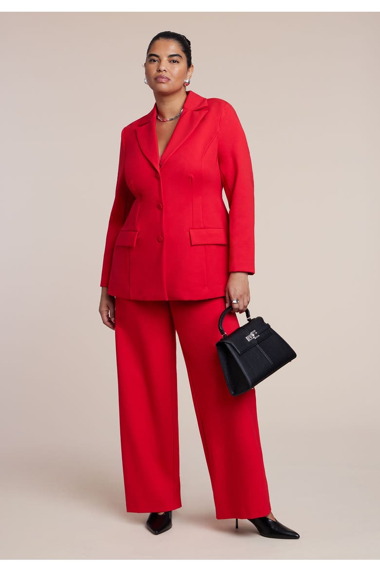 The Ultimate Stretch Nipped Waist Blazer, Alternate, color, BARBADOS CHERRY