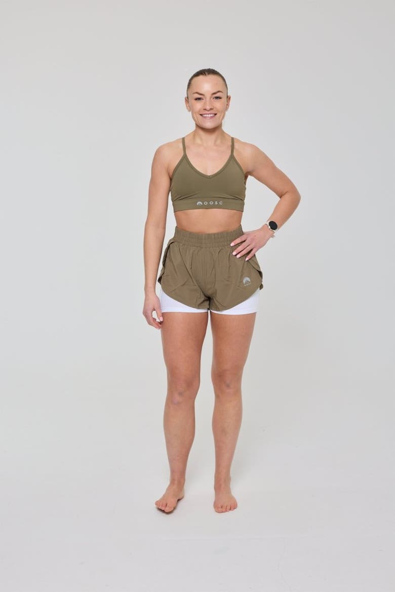 Elite 2 in 1 Running Shorts - Khaki, Alternate, color, Khaki
