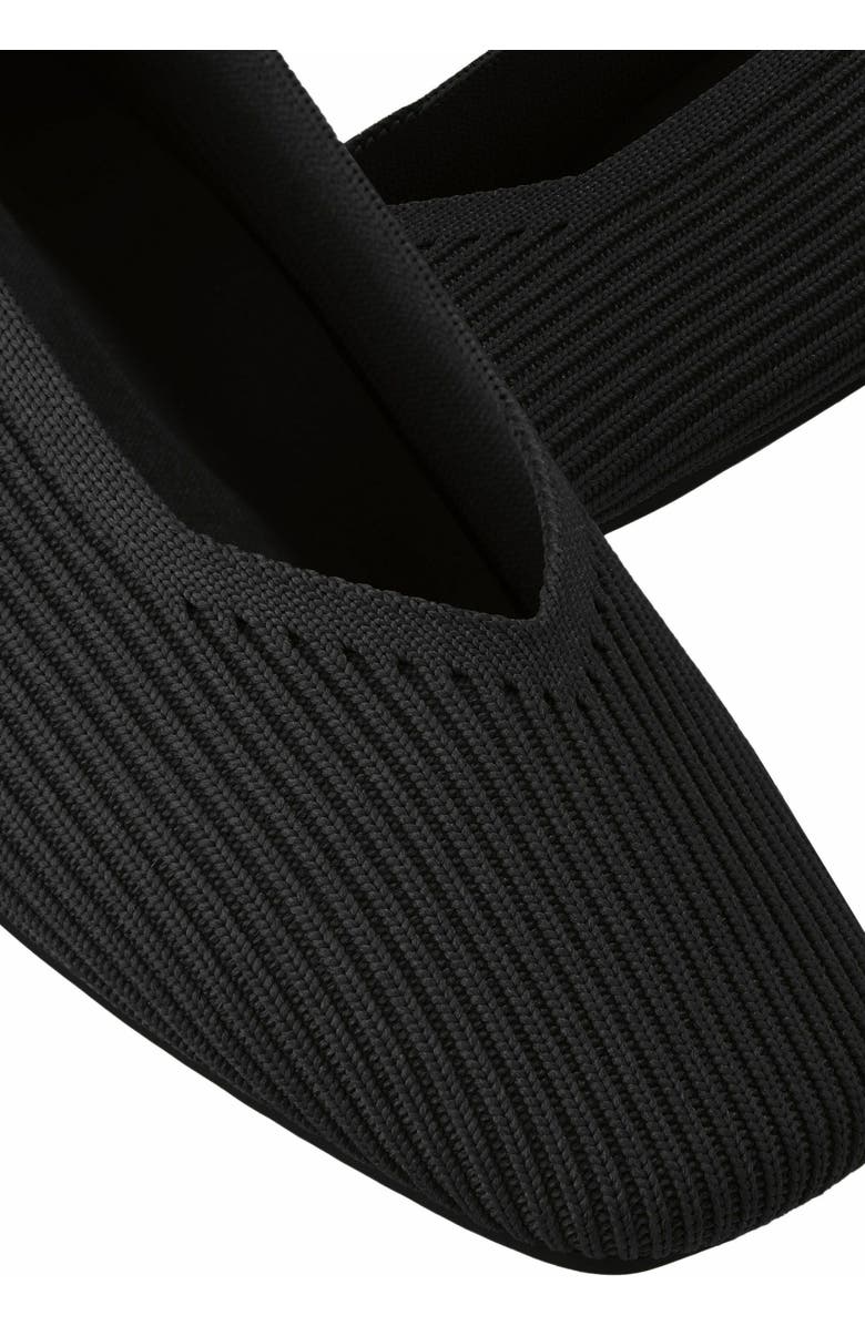 VIVAIA Square-Toe V-Cut Flats, Alternate, color, Black