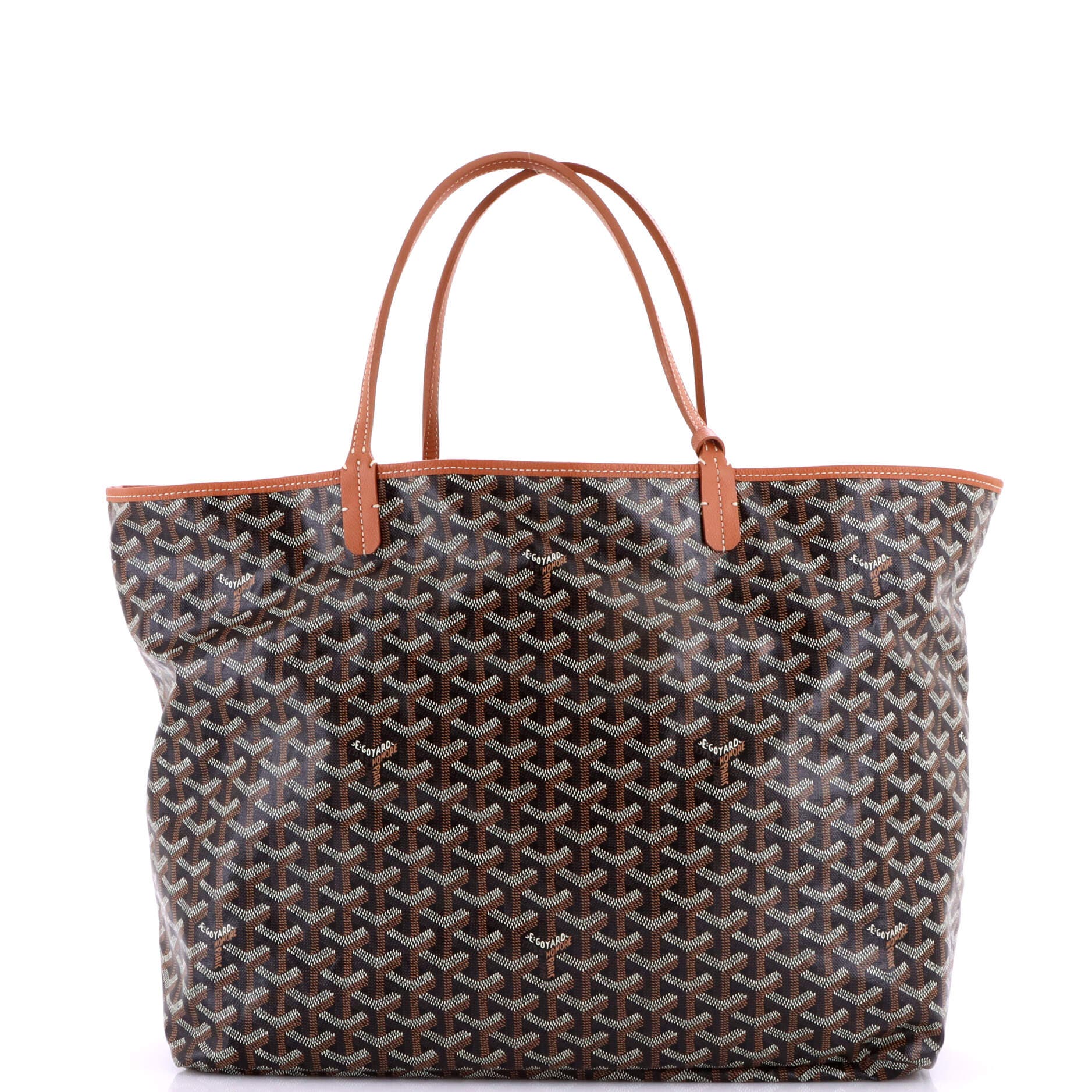 Pre-Owned Goyard Saint Louis Tote Printed Coated Canvas GM, Alternate, color, Print