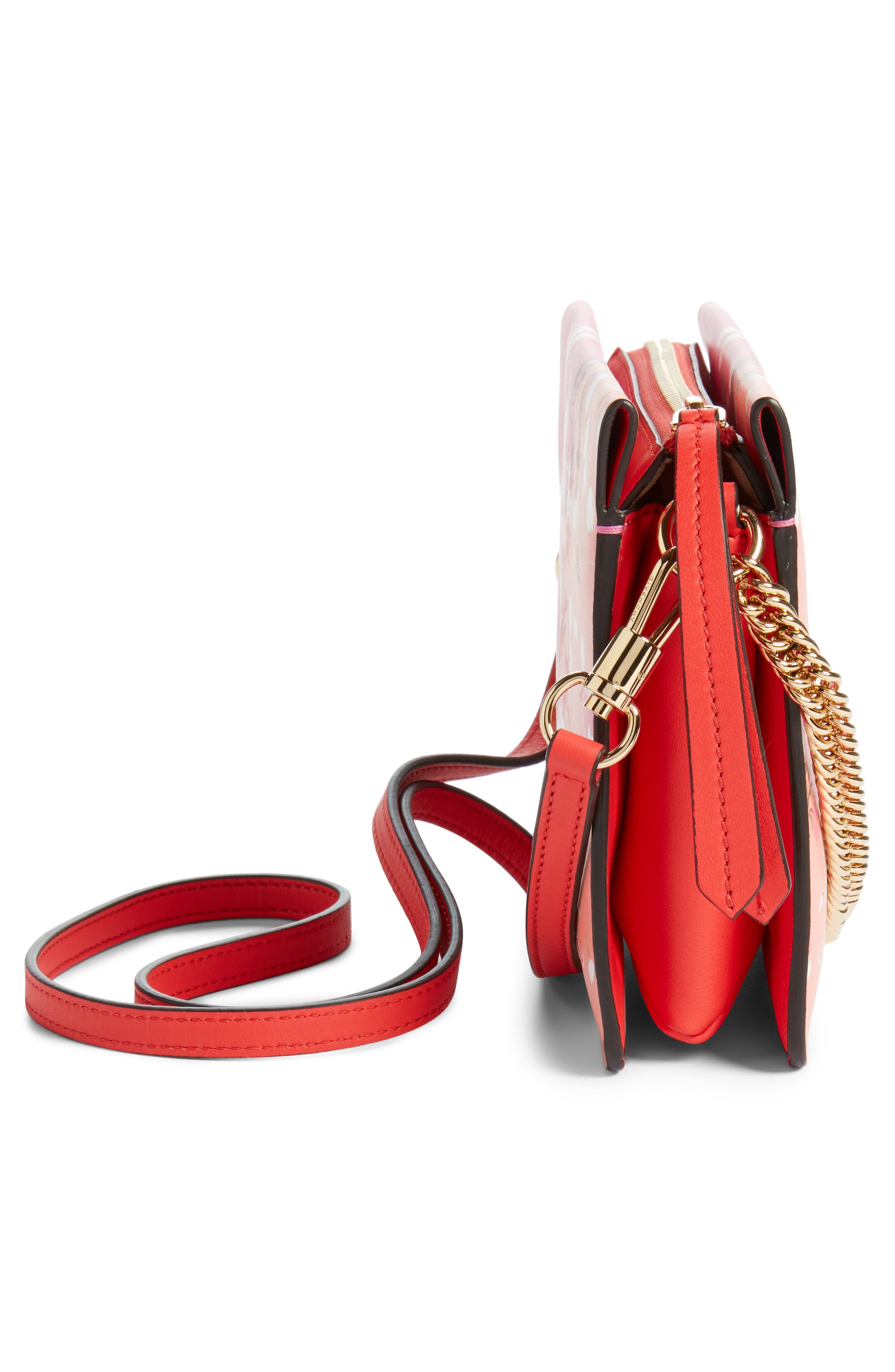 Givenchy Aroma Leather Floral Crossbody Bag, Alternate, color, 
