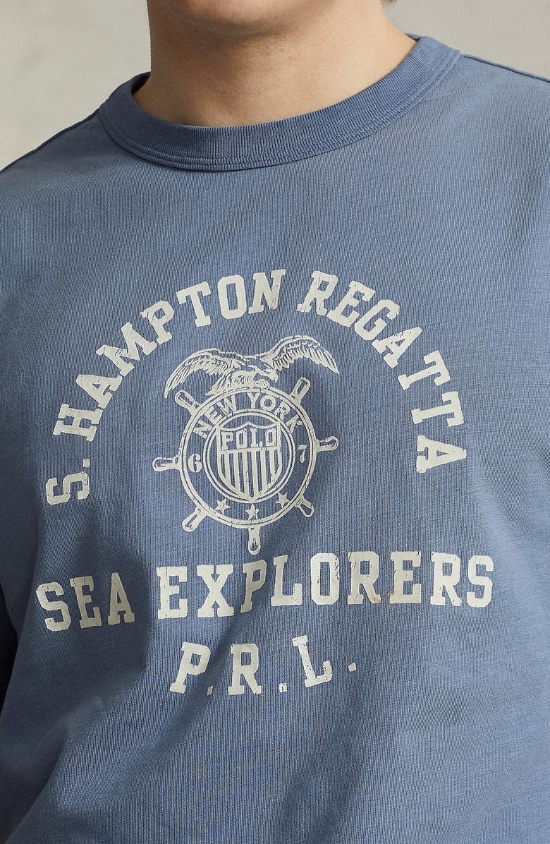 Polo Ralph Lauren Classic Fit Hampton Regatta Cotton Jersey Graphic T-Shirt, Alternate, color,
