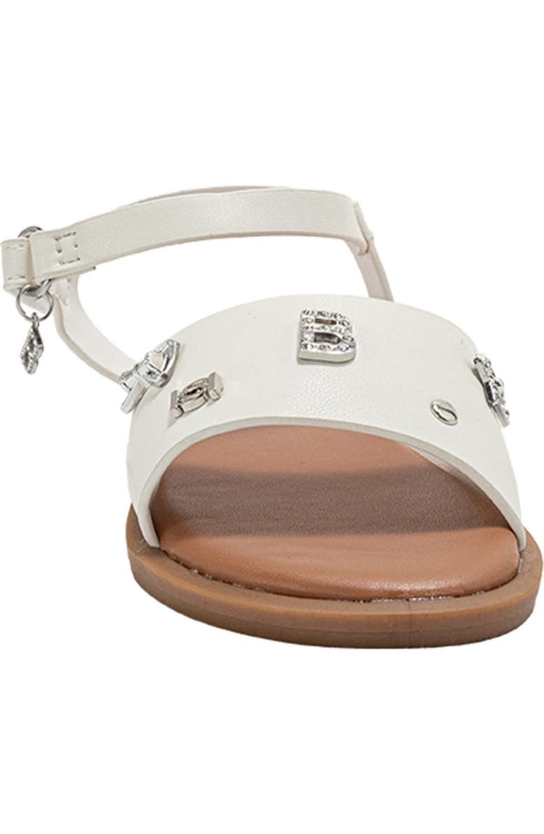 bebe Kids' Clement Sandal, Alternate, color, White