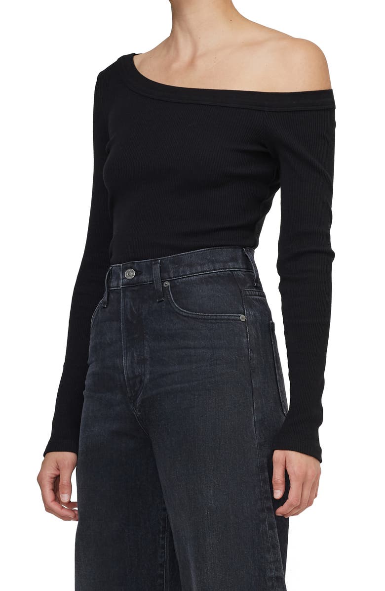 Citizens of Humanity Wren Off the Shoulder Long Sleeve Organic Cotton Blend Top, Alternate, color, 