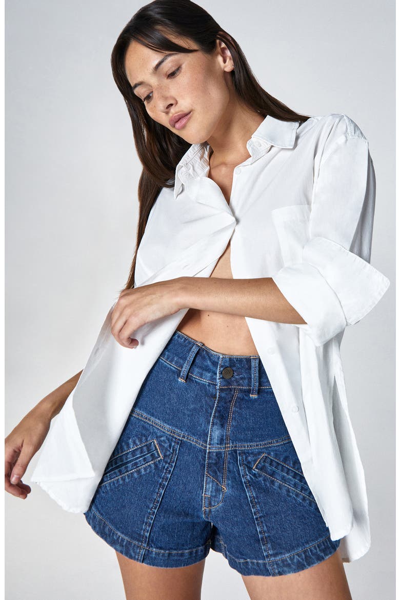 Kota Cotton Button-Up Shirt, Alternate, color, WHISPER