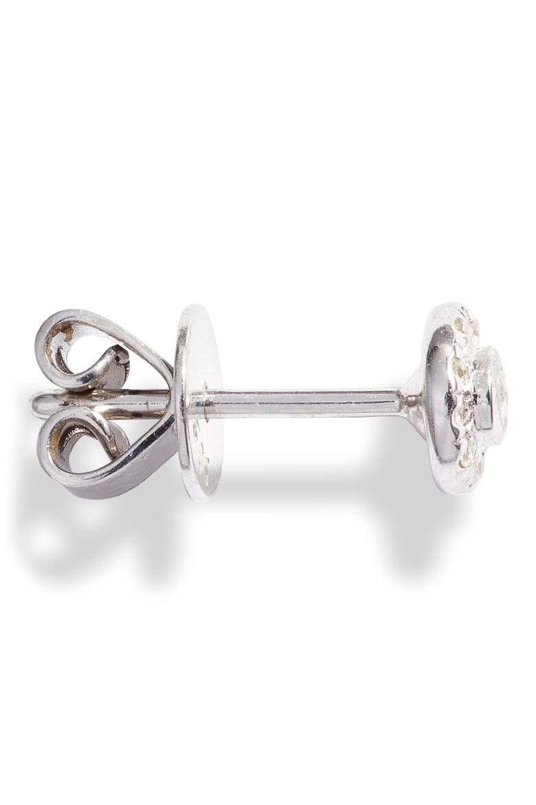 Designs Lauren Joy Mini Diamond Disc Stud Earrings, Alternate, color, WHITE GOLD