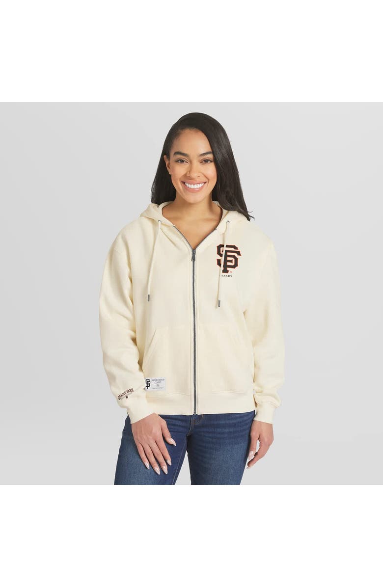 WEAR by Erin Andrews Women's WEAR by Erin Andrews Cream San Francisco Giants Full-Zip Hoodie, Main, color, Cream