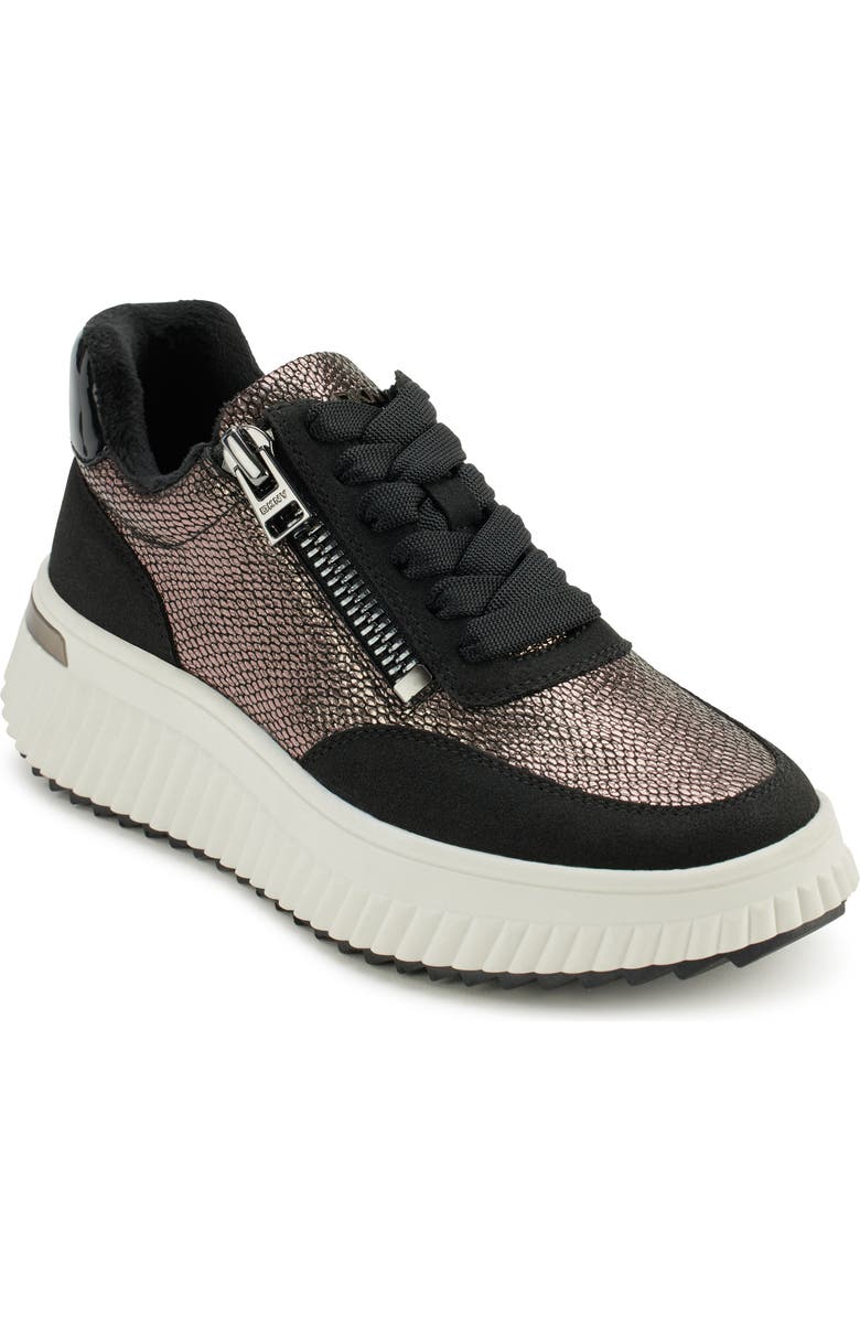 DKNY Laurence Wedge Sneaker, Main, color, Pewter Black