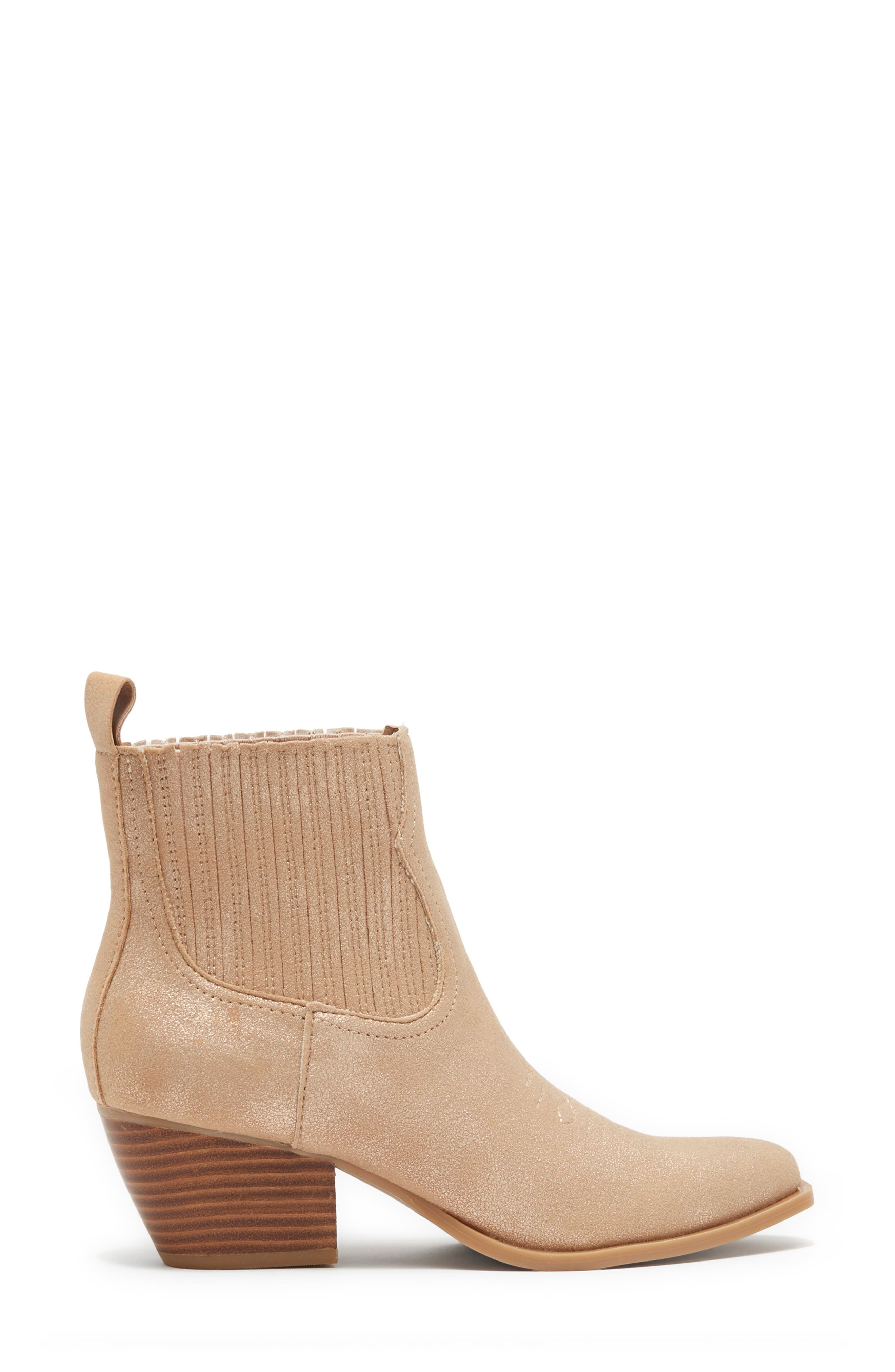 Stana Western Chelsea Bootie, Alternate, color, ROSE GOLD STELLA