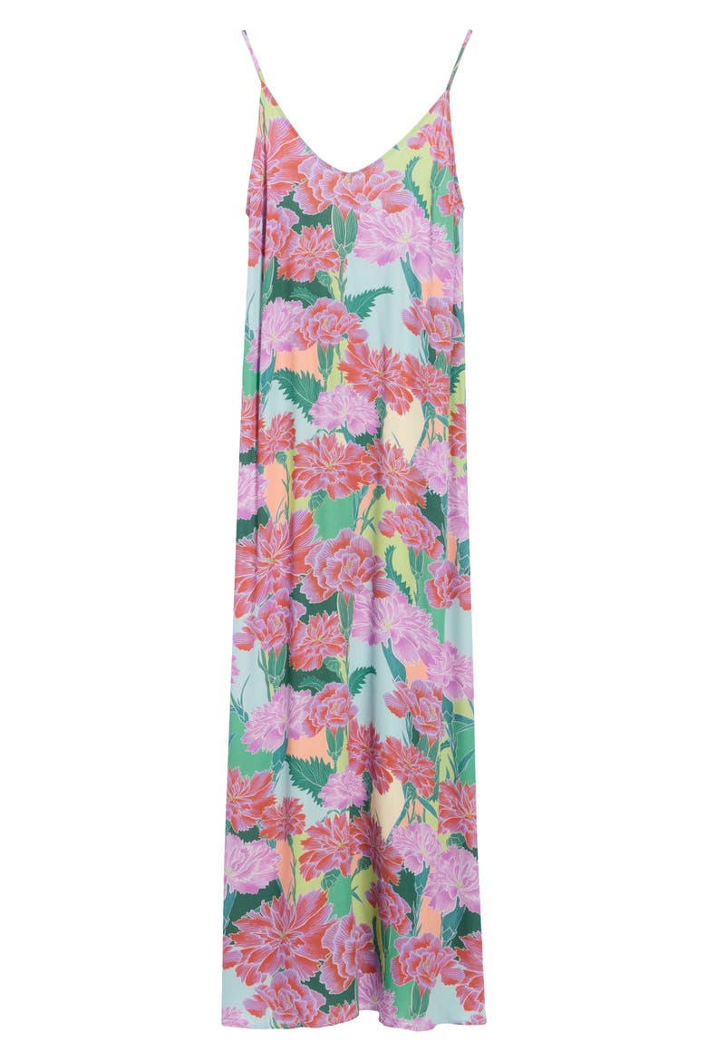 Debbie Cover-Up Maxi Dress, Alternate, color, GREEN/PINK