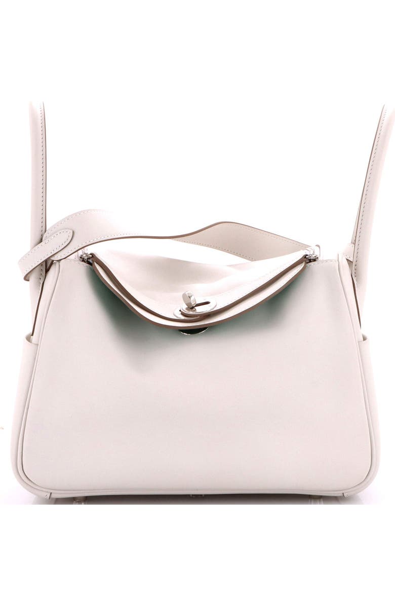 Pre-Owned Hermes Lindy Bag Verso Swift 26, Main, color, Verso - Gris Pale/Vert Vertigo