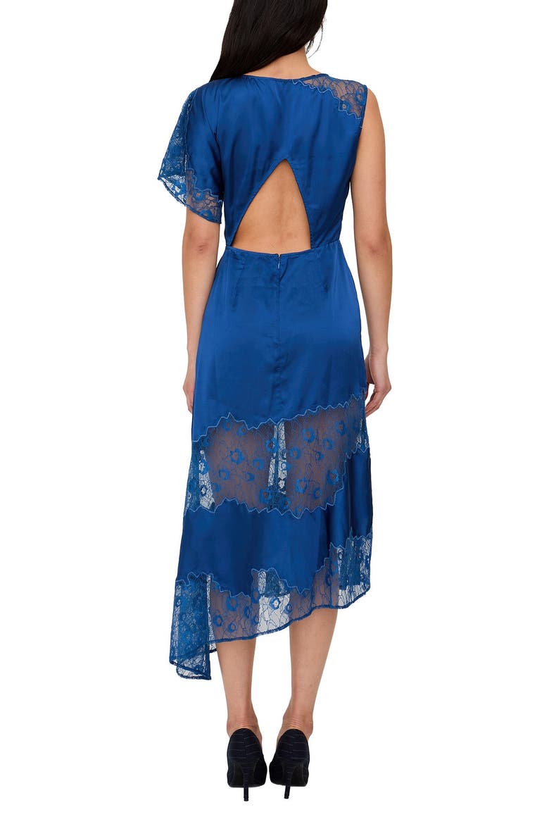 Selma Lace Insert Maxi Dress, Alternate, color, Navy