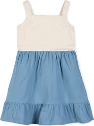 Hope & Henry Kids' Organic Knit Tank Sundress with Flounce