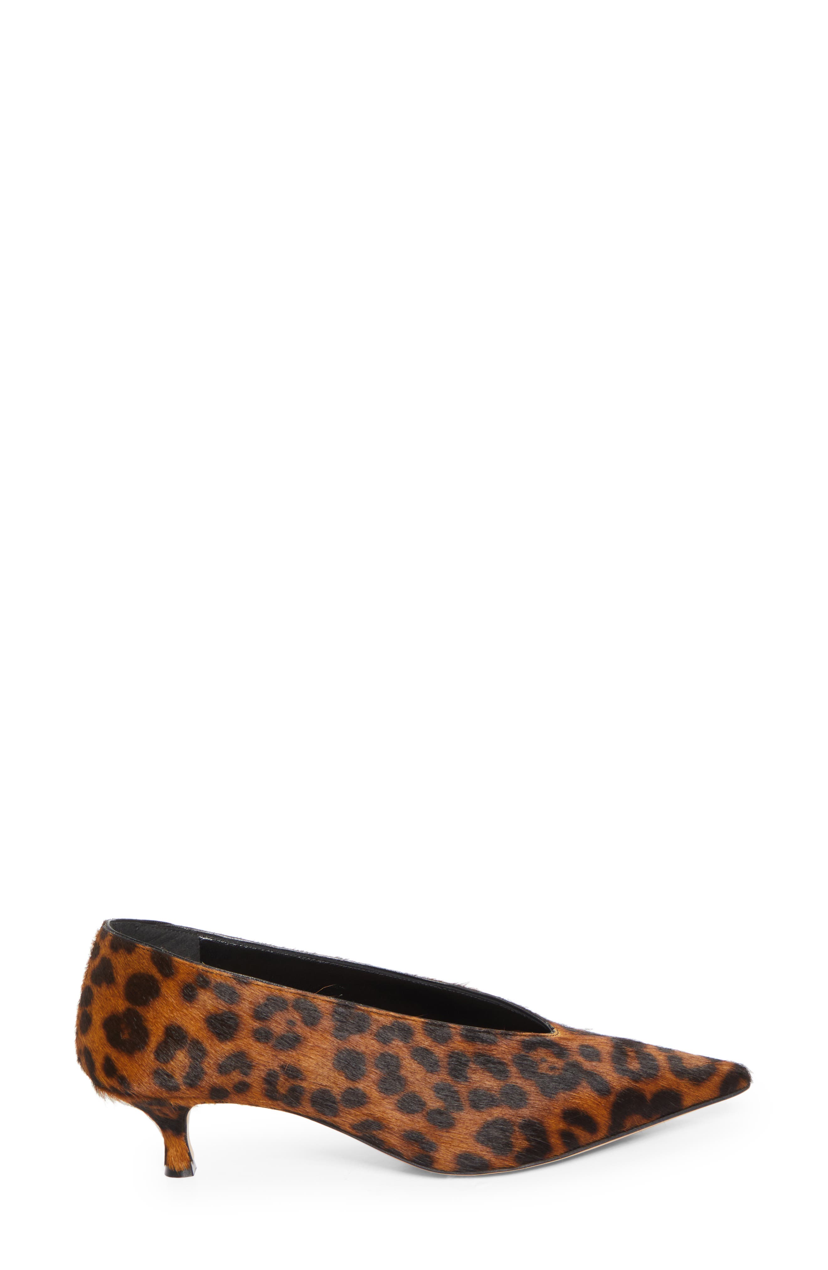 Le Monde Beryl Babouche Genuine Calf Hair Kitten Heel Pump, Alternate, color, Leopard