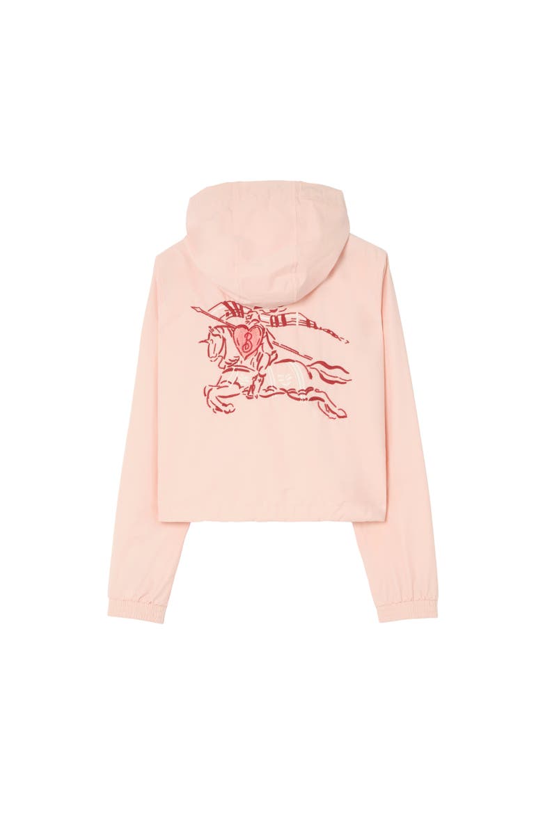 Heart Knight Stretch Nylon Hooded Jacket, Alternate, color, Compact pink