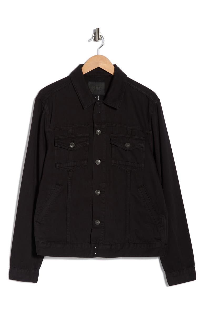 PAIGE Scout Denim Trucker Jacket, Alternate, color, Vintage Black
