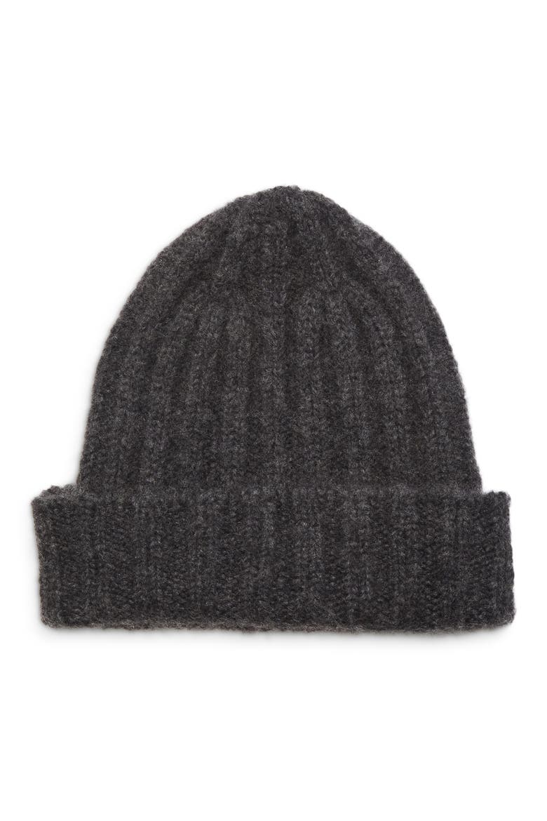 Byrne Cashmere & Silk Beanie, Main, color, CLOUD COAL HA7232