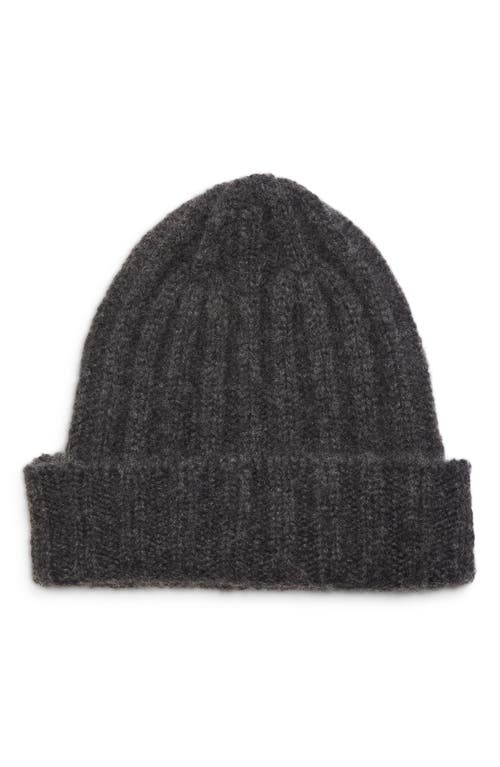 Johnstons Of Elgin Byrne Cashmere & Silk Beanie In Cloud Coal Ha7232