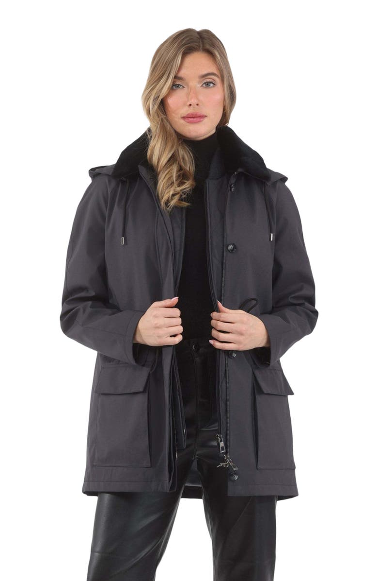 GORSKI Parka with Removable Hood And Vest, Alternate, color, Anthracite/Black