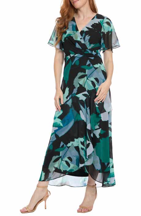 Flutter Sleeve Maxi Dress