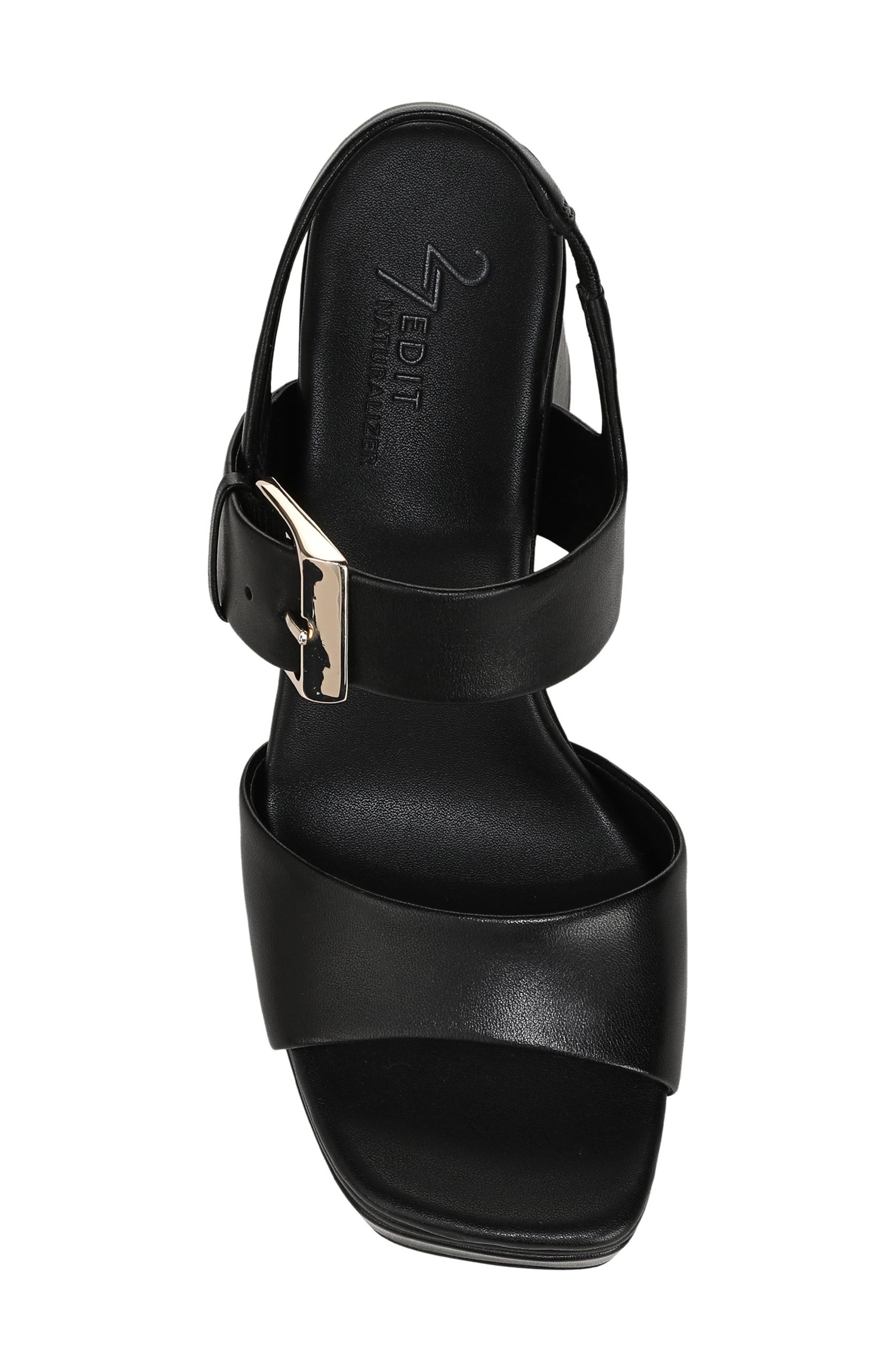 27 EDIT Naturalizer Phillipa Block Heel Sandal, Alternate, color, Black