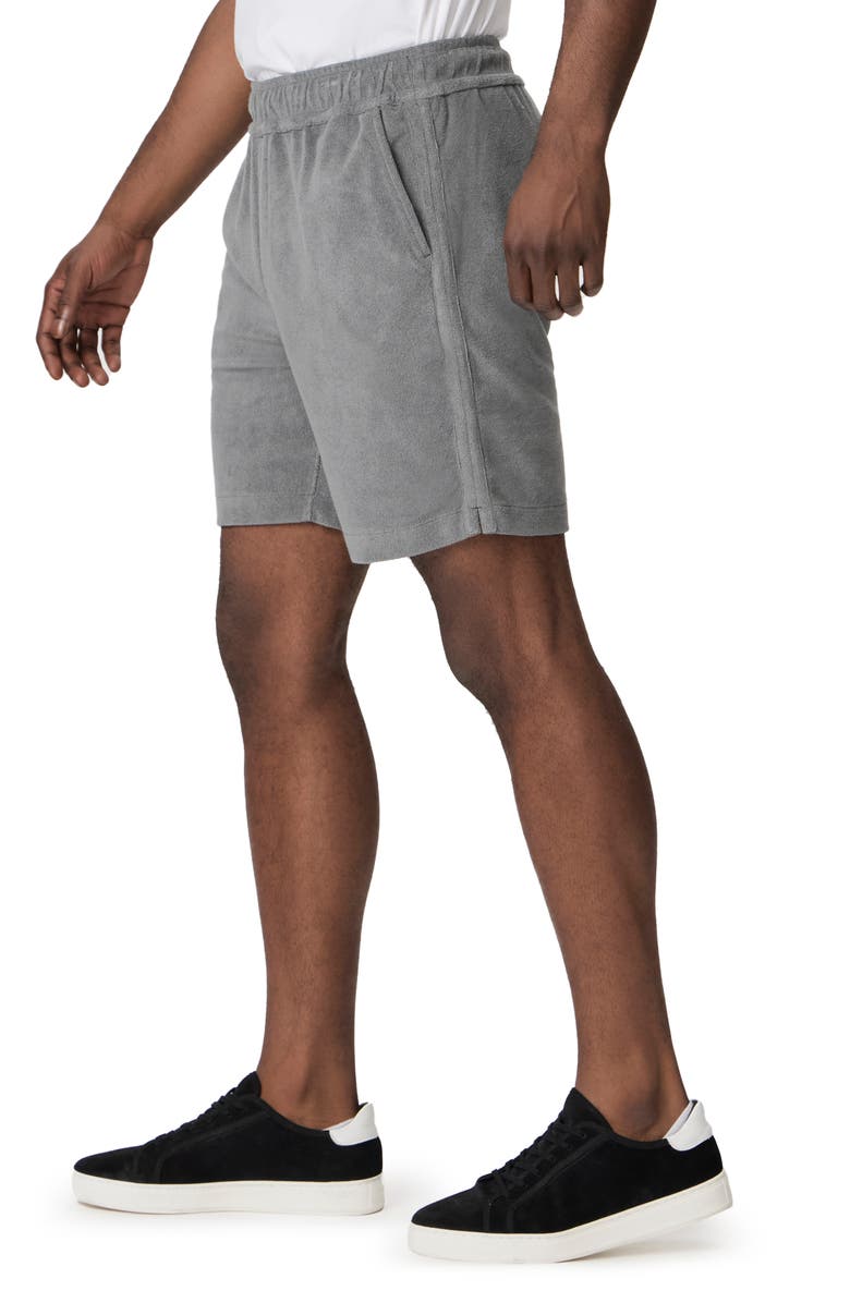 PAIGE Lee Drawstring Terry Cloth Shorts, Alternate, color, Evening Hills