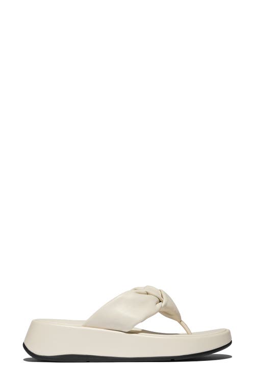 Fitflop Womens Mode Knot-strap Leather Flatform Sandals B In Paris Beige