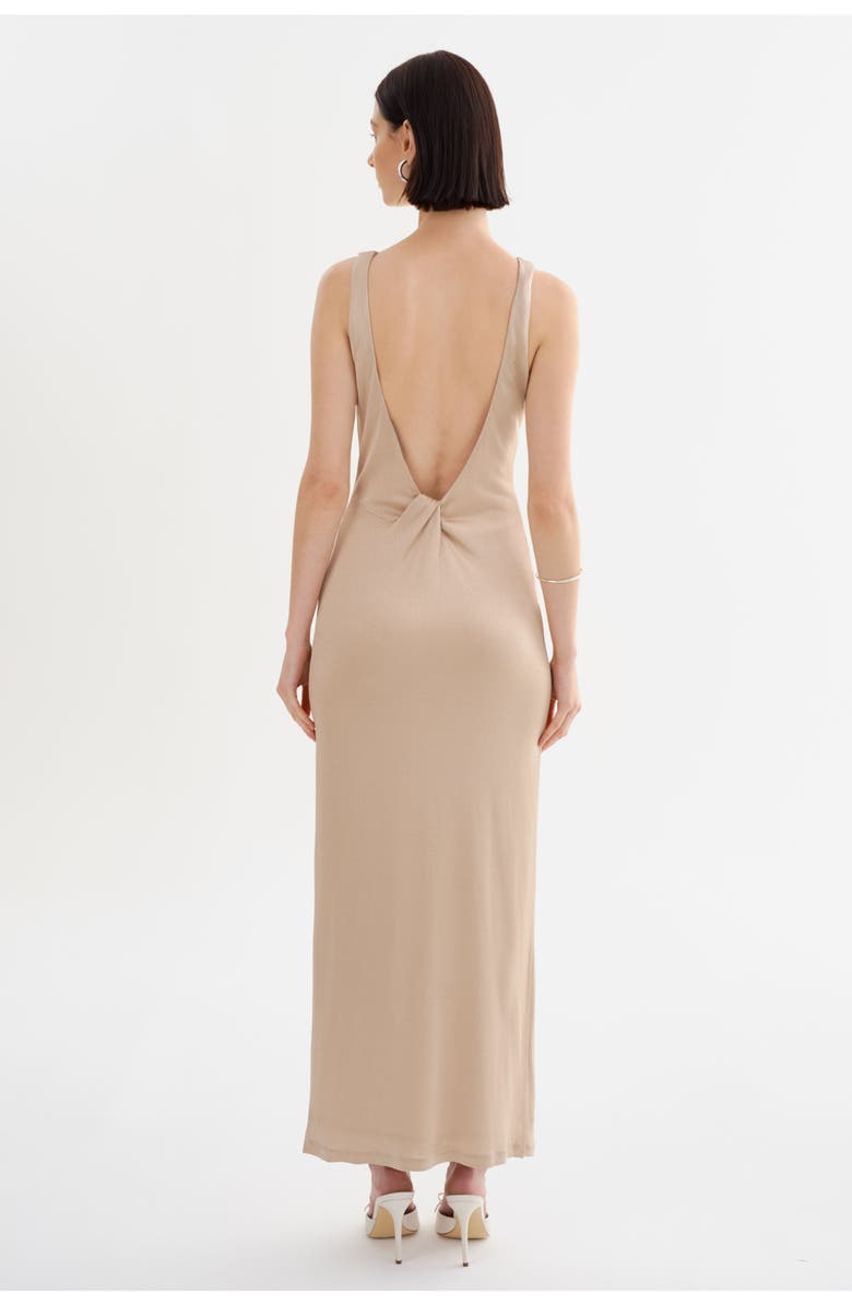 LAMARQUE KYRYLA | Sleeveless Maxi Dress, Alternate, color, Gold Shimmer