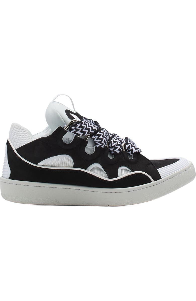 Lanvin LEATHER CURB SNEAKERS, Main, color,