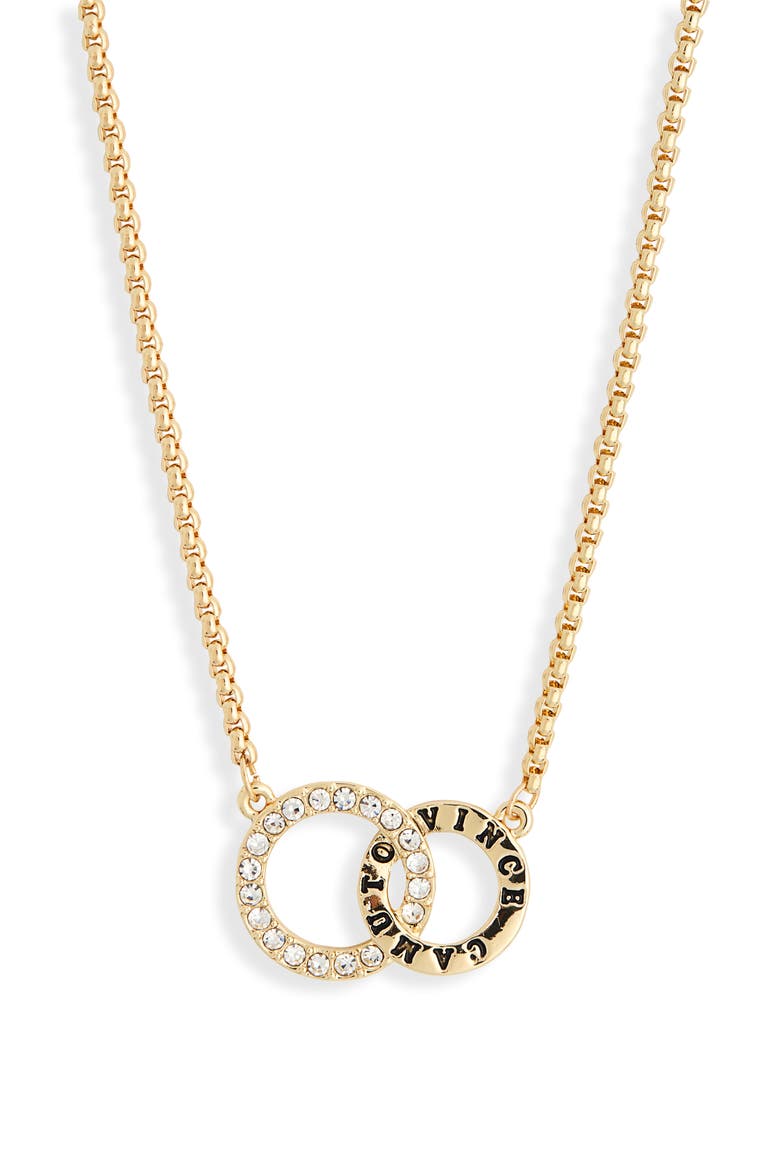 Double Link Necklace, Main, color, GOLD TONE