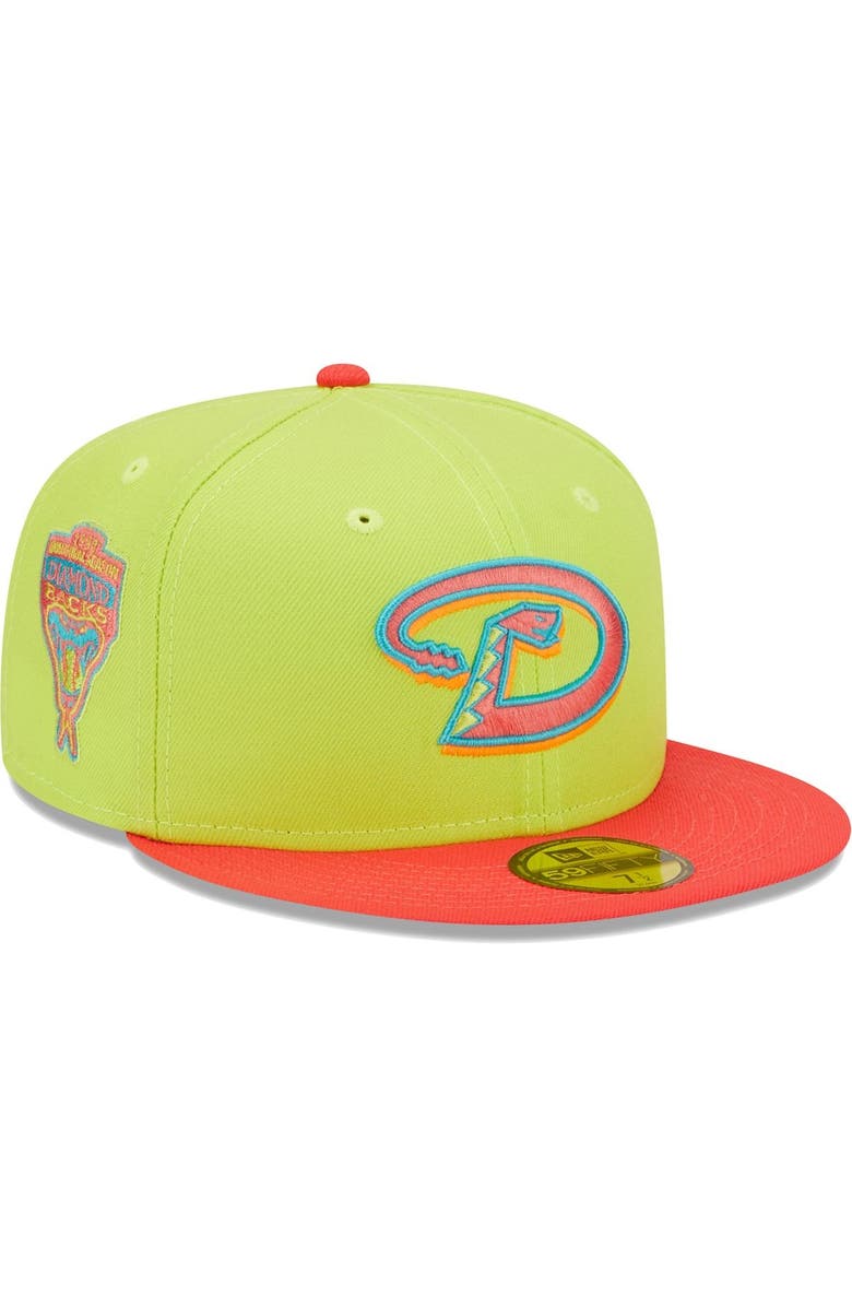 New Era Men's New Era Green/Red Arizona Diamondbacks Cyber Highlighter 59FIFTY Fitted Hat, Main, color, 