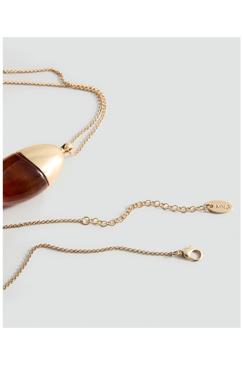 Resin Pendant Necklace, Alternate, color, GOLD